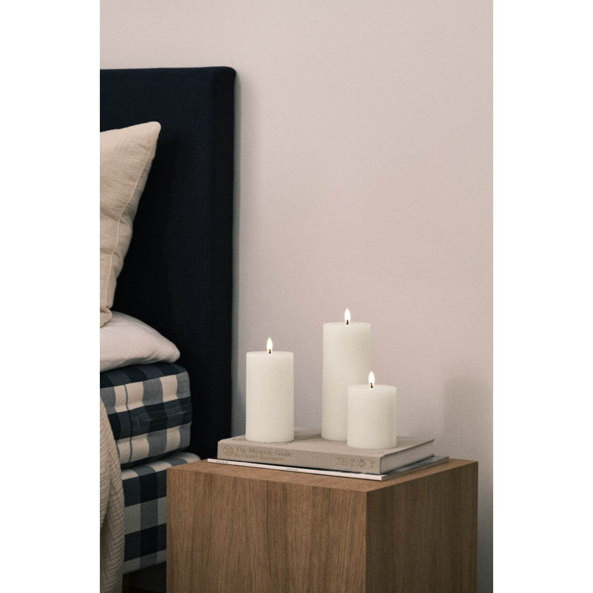 Led pillar candle ivory H15cm