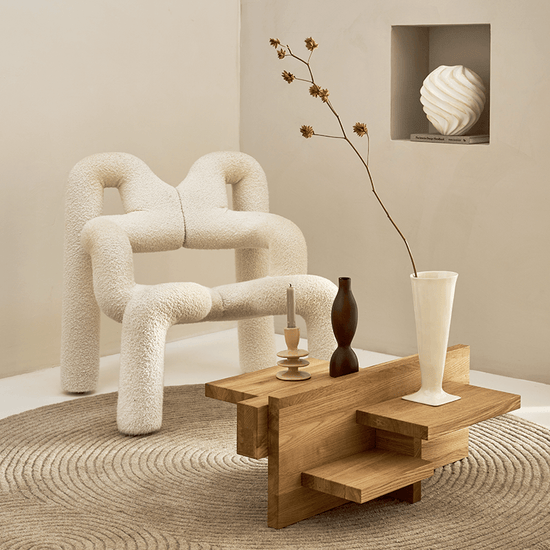 Candle holder beige