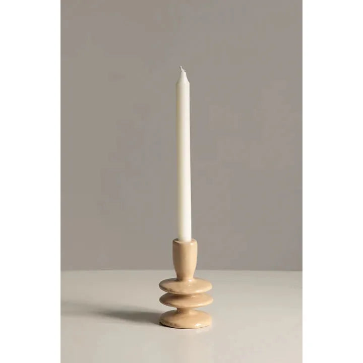 Candle holder beige