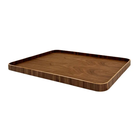 Plateau rectangular walnut