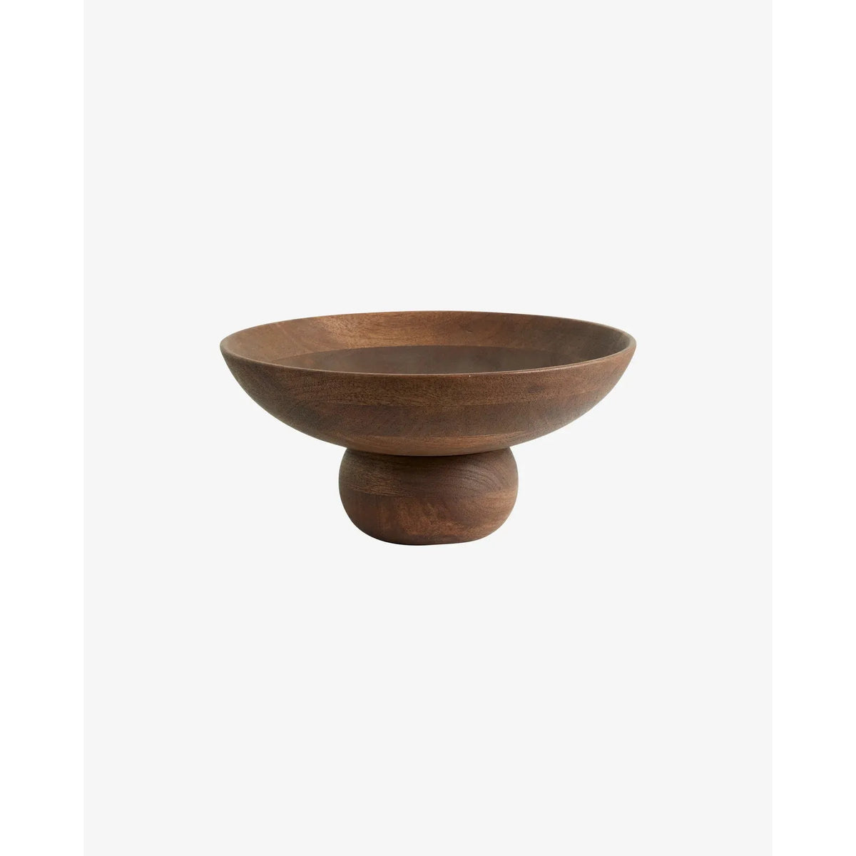 Houten bowl op voet