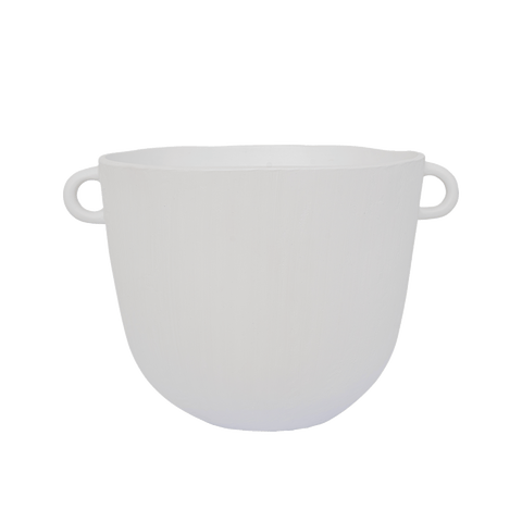 Deco pot white S