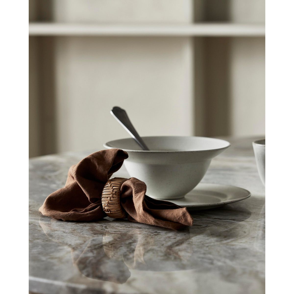 Servetring rotan naturel