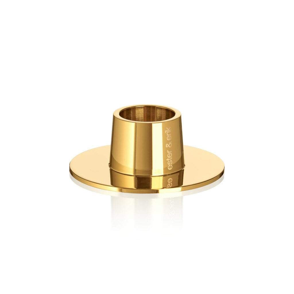Candelholder shiny gold  Ø 6cm