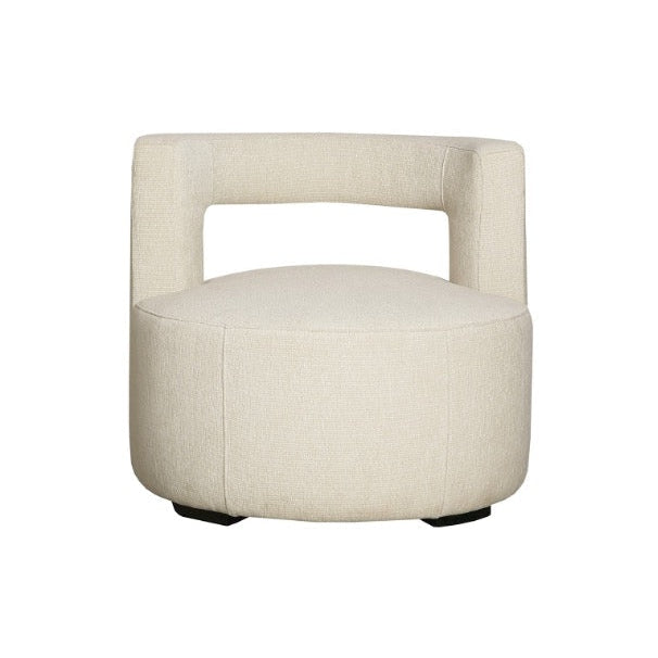 Curved armchair swivel Brent