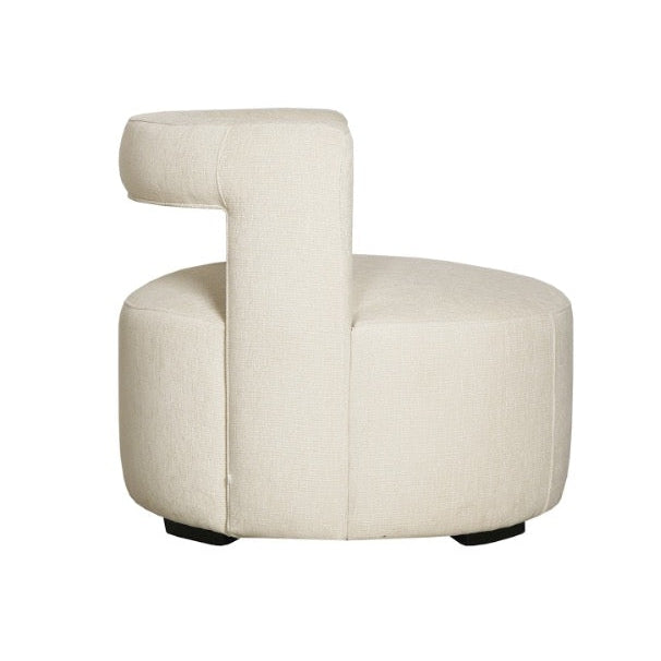 Curved armchair swivel Brent