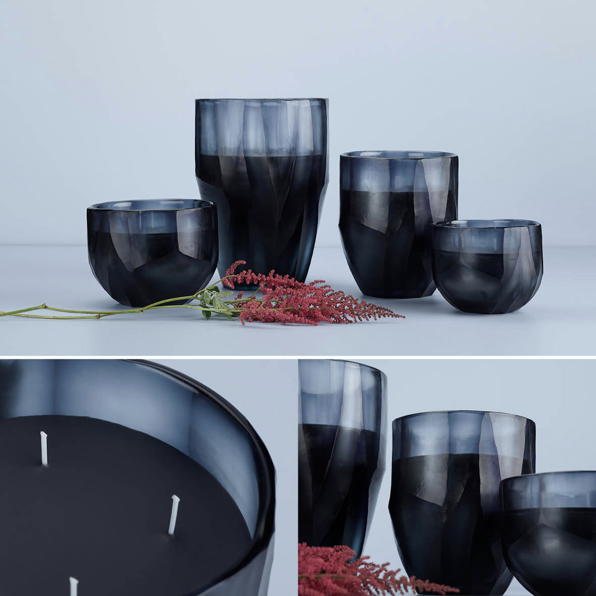 candle L ocean indigo