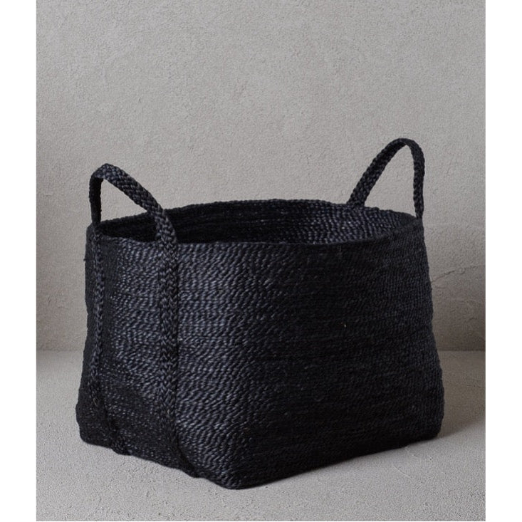 Large jutte basket charcoal