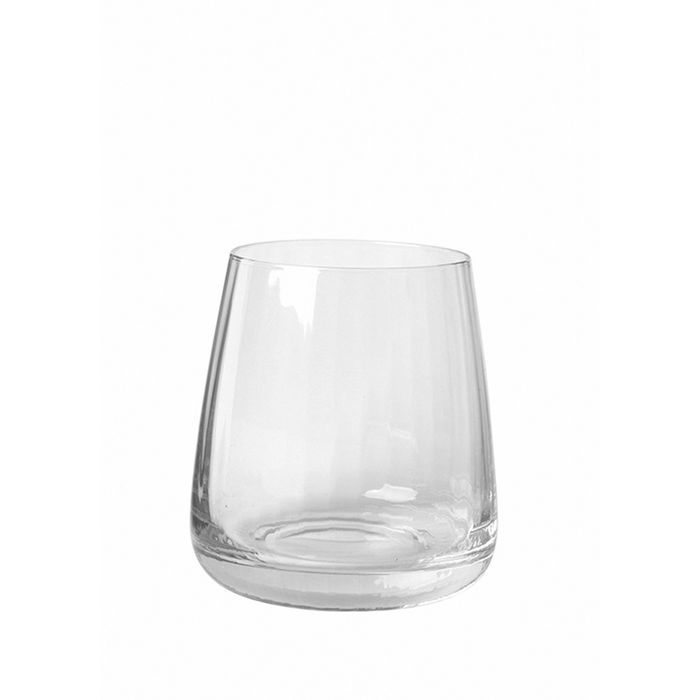 Waterglas met ribbel